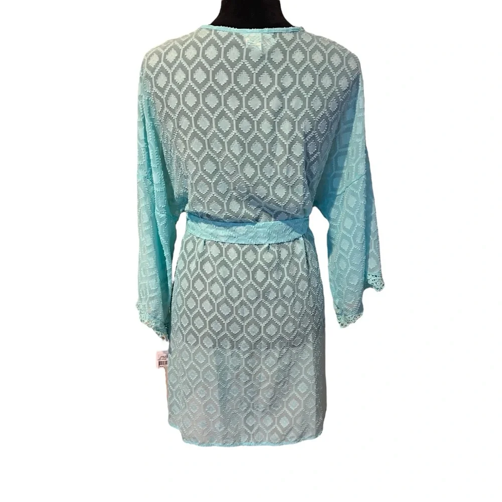 NWT In Bloom by Jonquil Sheer Robe Size Large - Picture 3 of 5